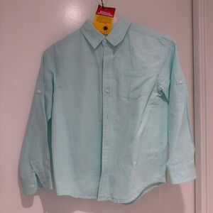 Janie and Jack Light Blue Button Down Shirt